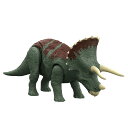 マテル ジュラシックワールド(JURASSIC WORLD) 新たなる支配者 アクションフィギュア ほえる! トリケラトプス 【全長:約26cm】 【4才~】 HDX34 グリーン 中