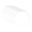 【送料無料】BENECREAT 20枚81.5x70.8x2.7mm透明アクリル板 六角形アクリルシート 保護紙付き 看板 キーホルダー 置物 クラフト素材 手工芸