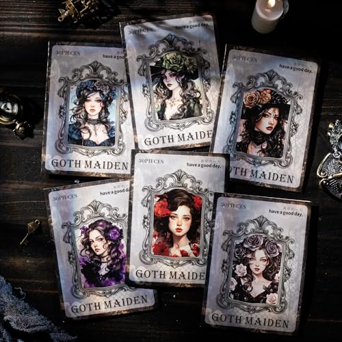 【送料無料】Alideco 180枚フレークシール コラージュ 素材 レースユートピアステッカー レトロ ガール 海外 韓国 シール帳 ，メモ用紙ノート素材、日記装飾用品(geteshaonv)