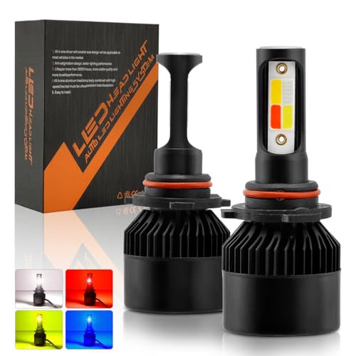 【送料無料】Futwod LED フォグバルブ ホワイト イエロー ブルー 赤 フラッシュ 4色 5パターン 車用 フォグランプ