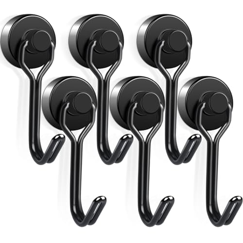 【送料無料】超強力マグネットフック ブラック