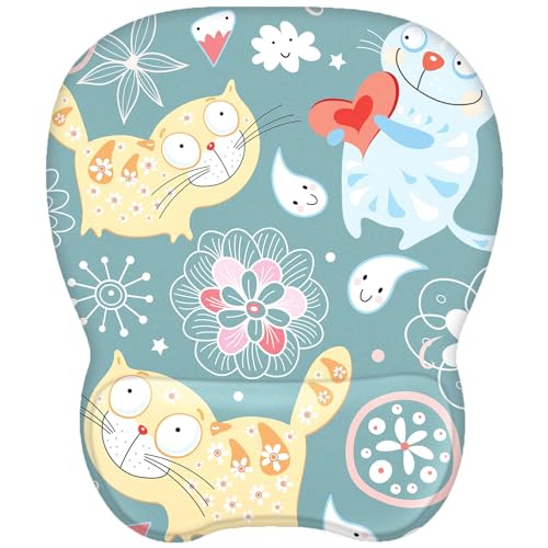 【送料無料】EooCoo マウスパッド 手首サポートゲル付き人間工学に基づいたゲーミングデスクトップマウ..