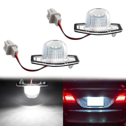 【送料無料】Futwod ホンダ ナンバー灯 LED ライセンスランプ LED Nワゴン N BOX HR-V CR-V オデッセイ ナンバーランプ カスタム 外装 パーツ ホワイト ナンバープレートライト リア 純正交換 12V 3W ライセンス灯 2個セット