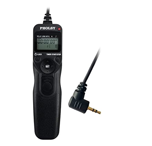 【送料無料】PHOLSY タイマー リモートコントローラー リモートコード インターバル 長時間露光 ケーブルレリーズ