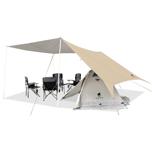 【送料無料】Geer Top 防水タープ キャンプ タープ 3m×5.25m 大型 UVカット UPF50+ 耐水3000mm 耐引裂 ..