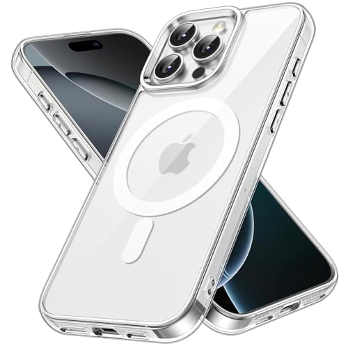 【送料無料】JETech iPhone 16 Pro Max 6.9インチ用 マグネット ケース MagSafe対応 衝撃吸収 バンパーカバー 傷つけ防止 クリアバック