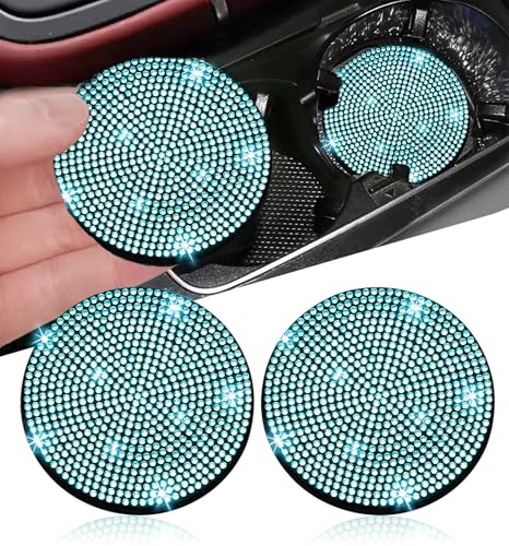 【送料無料】NBTEPEM キラキラ光る車用カップホルダーコースター 2.75インチ 滑り止め 耐衝撃 ユニバー..