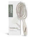 【送料無料】AIMIKE Hemp-Relax デタングリングブラシ もつれ解消 ヘアブラシ 環境にやさしい 絡まないブラシ 頭にフィット ウェット&ドライブラシ サラサラ髪 スケルトンブラシ ウェット ヘアブラシ お風呂用 ブラッシングブラシ ツヤ出し