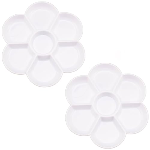 【送料無料】水彩パレット 顔料トレー 水彩パレット 絵画パレット プラムトレー 画材 絵画 17.5cm ホワ..