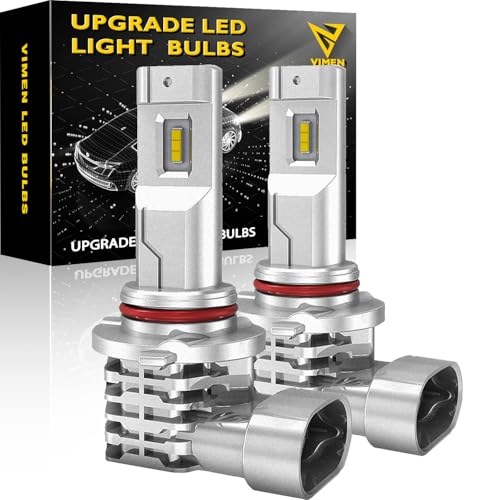 【送料無料】VIMEN 車用 LED ヘッドライト HB3 車検対応 一体型 9005 LED バルブ 6500K ホワイト 高輝度 LEDチップ搭載 ファンレス 純正ハロゲンと発光点一致 瞬間起動 販売者2年 (2個入)