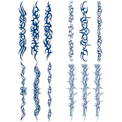 【送料無料】Yesallwas ジャグアタトゥー シール 2週間で消えるタトゥー 4枚セット タトゥーシール 鎖 ..