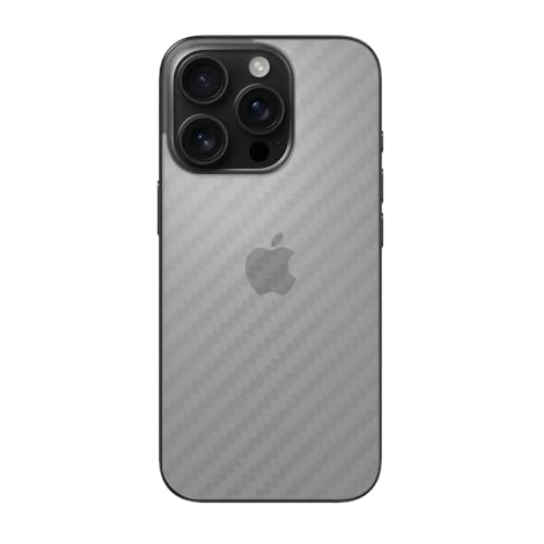 【送料無料】Miitech iPhone 16 Pro 用 背面フィルム 【4枚セット】炭素繊維フィルム 気泡ゼロ 飛散防..