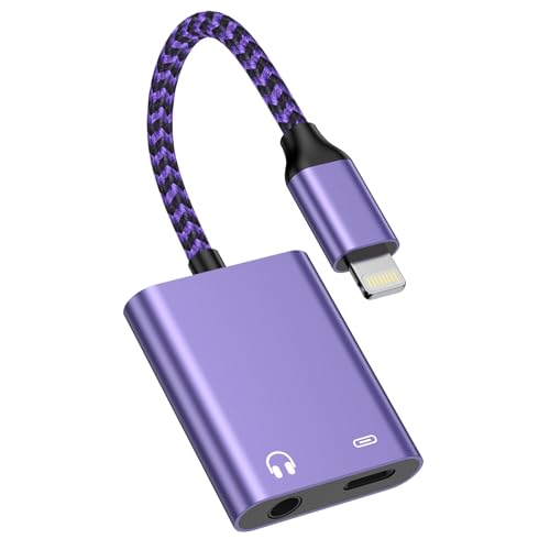 【送料無料】Bioonis iPhone変換アダプタ 「新版」イヤホンジャック Lightning - 3.5mm 音楽と充電同時..