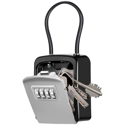【送料無料】C-Timvasion 金庫 4桁暗証番号ダイヤル式 キーボックス キー収納 鍵の保管ボックス、 鍵の..
