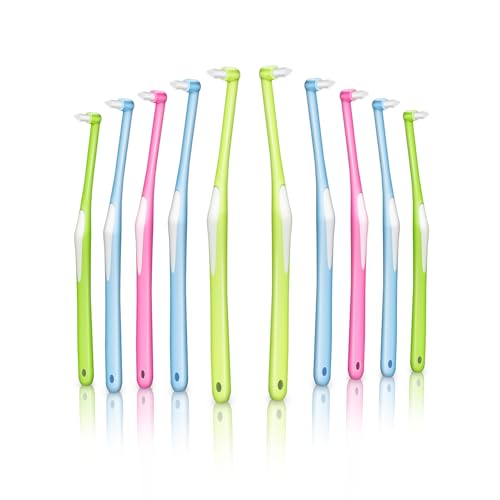 【送料無料】ワンタフトブラシ やわらかめ 超極細い 歯ブラシ 奥歯用 矯正用 部分磨き 歯間ブラシ 入り..