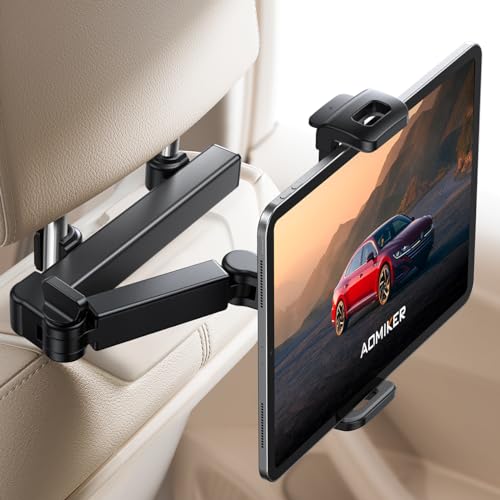 【送料無料】【伸縮アーム】 Aomiker 車 タブレット ホルダー 後部座席 : ヘッドレスト 車 ipad ホルダー バーの適用幅範囲72mm-153mm タブレット 車載 ホルダー くるま カー用品 ipad 10 第十世代 ipad pro mini Air android 4.7-11インチのスマホ タブレットに対応