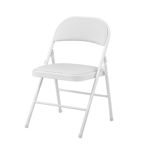 【送料無料】BOOSDEN パイプ椅子 折りたたみ ホワイト
