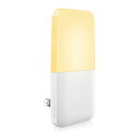 【送料無料】LED センサーライト 室内 ナイトライト 省エネ 月々の電気代はわずか4円 常夜灯 コンセント式 明暗センサー付き 夜間常時点灯 電球色 廊下 寝室 玄関 階段 洗面所 会社 病院に対応 子供 老人 ベイビー 年取り使い安心【日本語説明書付1個セット】