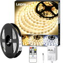 【送料無料】Lepro LED テープライト 10m ledテープ 電球色・昼光色・昼白色 調光調色 明るさ調整 間接照明 リモコン付き イルミネーションライト 3pin 2835SMD 取付簡単 非防水 店舗 室内 ホーム装飾用 DIY ledテープライト