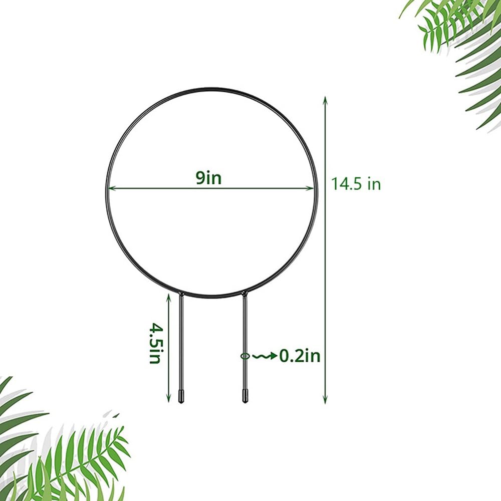 【送料無料】siawadeky 植物支柱 観葉支柱 2個セット 円形 観葉 つる植物 植物サポ...