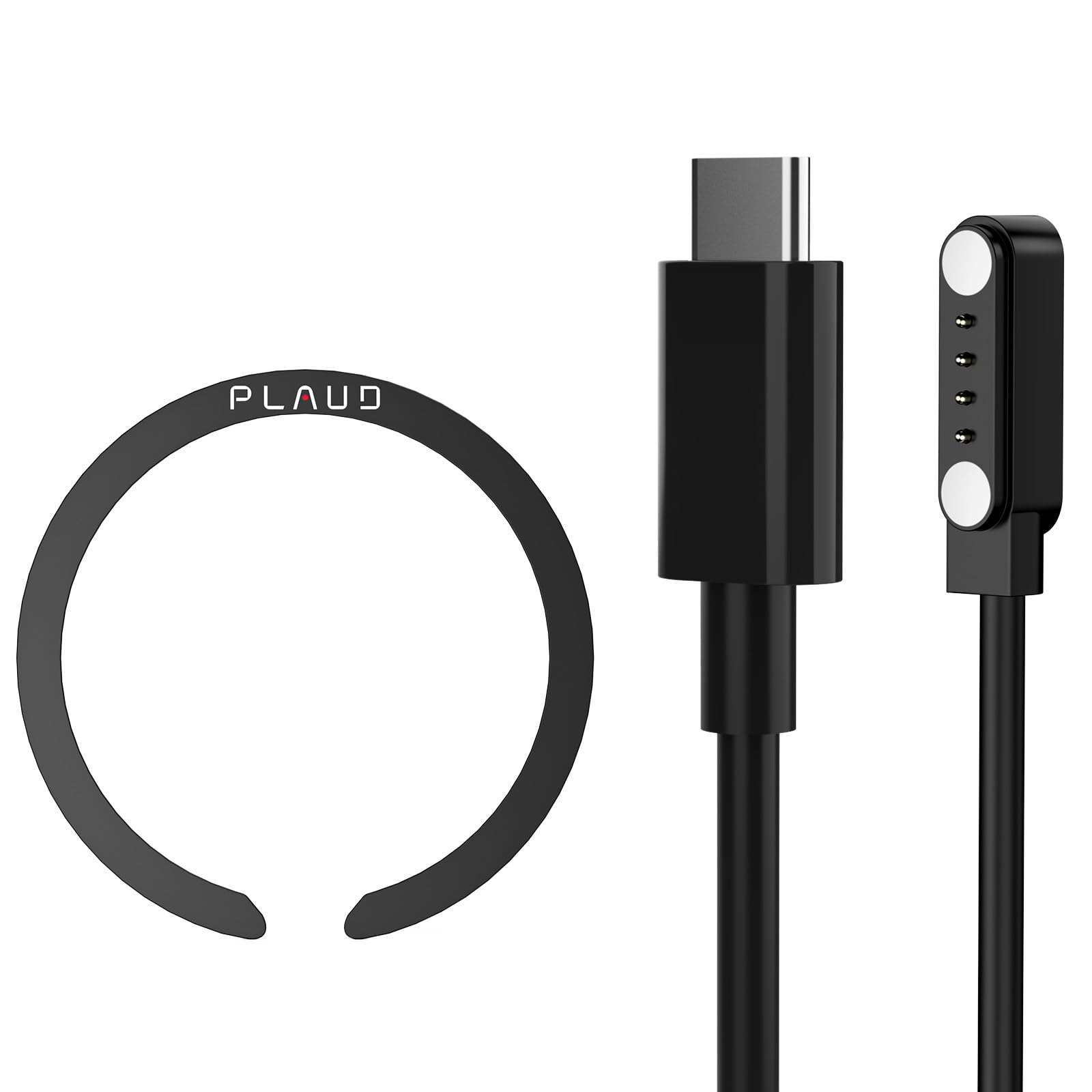 【送料無料】Plaud Note AI ボイスレコーダー アクセサリー キット プラウドノート専用充電ケーブル Type-C端子 急速充電 MagSafe対応マグネットリング セット
