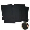 【送料無料】PAVIKE A5ノート A5ルーズリーフノート 仕切りカード プラスチック 仕切りカードa5 A5インデックスカード インデックスカードa5 ノー...
