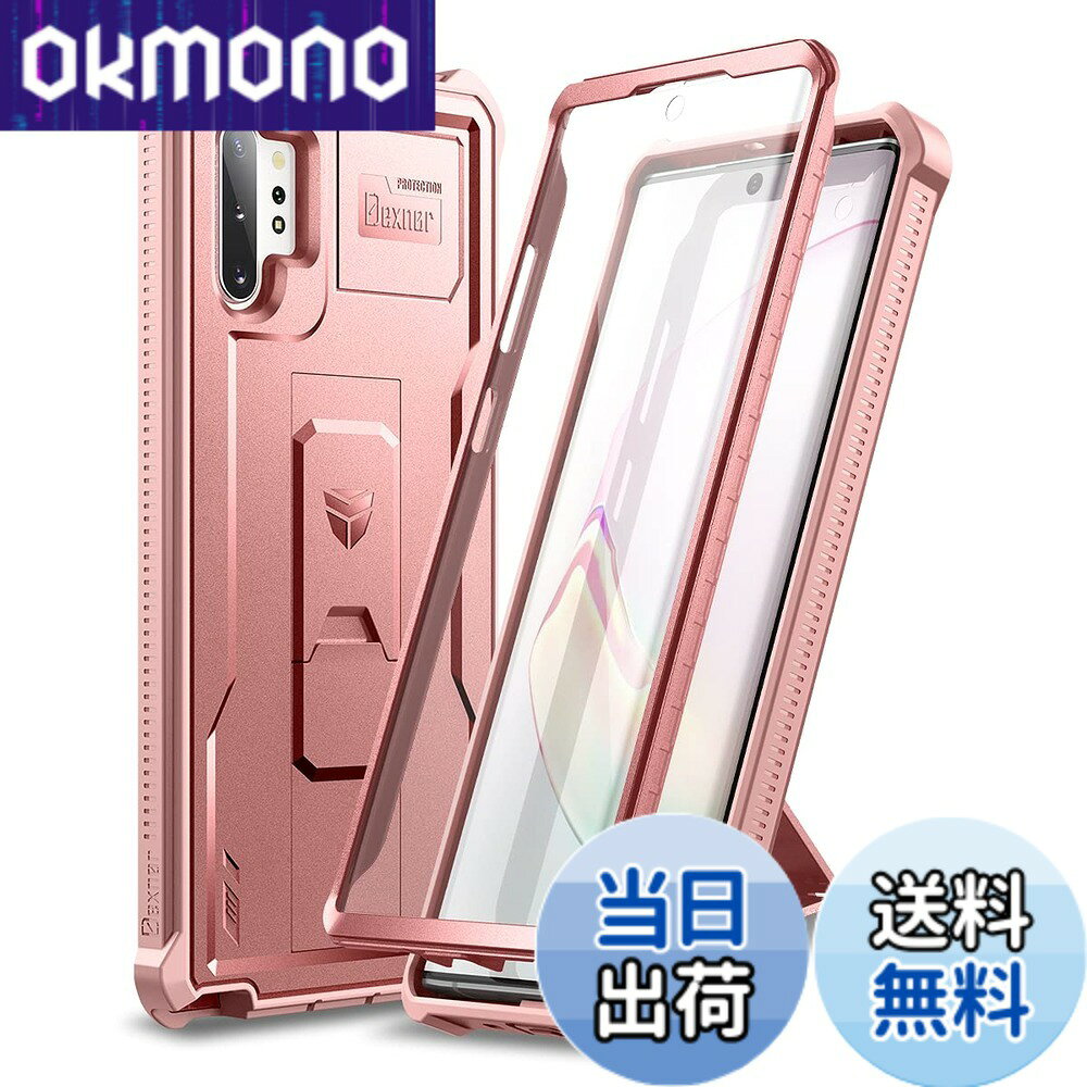 商品情報商品の説明Dexnor ケース Samsung NOTE 10+対応 360度 フルボディ 耐衝撃 前後保護カバー 内蔵スクリーンプロテクター付き Samsung NOTE 10+用Dexnorケースは、この360度保護タフケースで、洗練された外観を保ちながら携帯電話を完全に保護します。 2イン1の外観と品質を実現するのが最良の選択です。 特徴: 全面的な保護: 1.【ユニークなデザイン】Samsung NOTE 10+用カバーにはスクリーンプロテクターが内蔵されています。 2.【複数の保護】2-1保護ケースはSamsung NOTE 10+を完全に保護し、耐衝撃性、落下防止、傷防止、携帯電話のセキュリティを効果的に保護します。 3.【カメラ保護】Samsung NOTE 10+用のカバーは隆起したフロントベゼルが電話のカメラを持ち上げ、テーブル上の傷を防ぎます。 4.【タッチセンシティブ】カバーを取り外すことなく、すべてのボタン、コントロール、ポートに簡単にアクセスできます。 5.【高品質デザイン】ポートフォンケースは、汚れ、ほこり、糸くずがジャックやポートに入るのを防ぎます。 6.【衝突防止】ケース周りのゴムが衝撃を吸収し、拡張されたパッドが脆弱なコーナーを衝撃から保護します。 デザイン: 1. 両サイドの滑り止めテクスチャデザインにより、優れた手触りと握りやすさを実現。 2. Samsung NOTE 10+用ケースは、丈夫で軽量なPC製で、端にTPUバンパーが付いています。携帯電話に簡単に滑り込んで、偶発的な落下をそらし、日常の使用から外部を保護します。 簡単にアクセス: すべての電話機能にアクセスでき、電話カバーを取り付けた状態で簡単に操作できます。 商品内容: Samsung NOTE 10+用ケース x 1。主な仕様 【完全フィット設計】 Galaxy Note 10+専用ケースです。軍用規格の耐衝撃テストをクリアした全方位保護ケースで、ボタン操作のしやすさを考慮した精密カットアウト設計。スピーカーやカメラ、充電ポートにもスムーズにアクセスでき、タッチ感度を損ないません（※ご購入前にお使いの端末モデルをご確認ください）。【360°全面防護】 前面・背面を完全にカバーするだけでなく、補強されたコーナーとカメラ・画面周りの盛り上がり加工により、Note 10+を落下・割れ・擦り傷からさらに保護します。【多機能キックスタンド】 引き出し式のスタンドは安定性抜群。縦位置/横位置どちらでもハンズフリーでの視聴が可能。また指を通して片手操作も簡単にできます。【耐衝撃＆カメラ保護】 高強度PCバックパネルとTPUバンパーが端末全体を包み込み、優れた衝撃吸収性と落下防止性能を発揮。カメラレンズを守る深めのカットアウトとコーナー保護パッドを採用。【高感度画面保護】 内蔵スクリーンプロテクターは擦り傷や指紋防止に加え、タッチ操作にも高感度対応。ゲームやタイピングもラグなく快適にお楽しみいただけます。