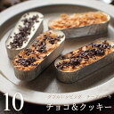 チョコクッキー チーズケーキ 10個 （カマンベールチーズケーキ・10個、トッピング・5個）濃厚 チョコ&クッキー スイーツ ギフト アイスケーキ ダブルトッピング 母の日 父の日