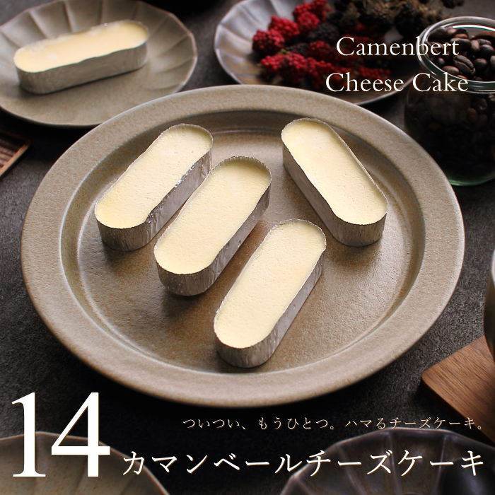 チーズケーキ カマンベールチーズケーキ 14個入り 送料無料 濃厚チーズケーキ スイーツ ギフト プレゼント プチギフト お菓子 内祝い 出産 結婚 お祝い お返し お礼 誕生日 バレンタイン ラッピング のし ちょっとしたお礼 品 メッセージカード