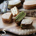 ダックワーズ 抹茶とキャラメルのダックワーズ 5個 送料無料 個包装 スイーツ ギフト プレゼント セット 抹茶スイーツ 抹茶ケーキ キャラメルケーキ 小分け お試し 広島グルメ 出産 結婚 内祝い お祝い お返し お礼 誕生日 お中元 敬老の日 産直 ソンヌフ 東広島 広島