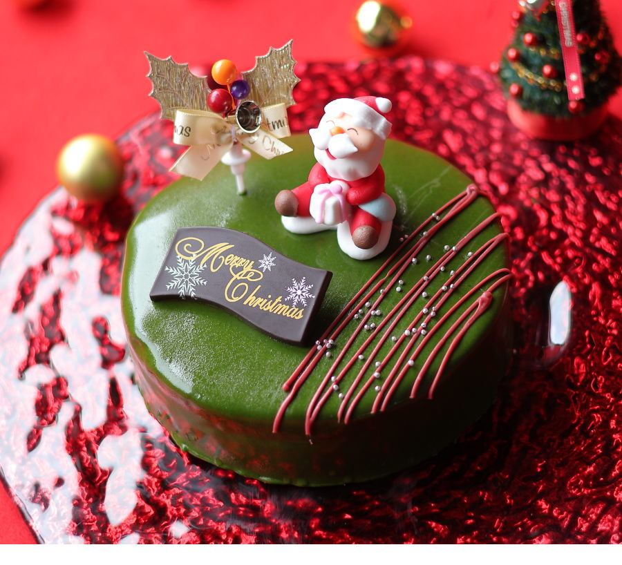 クリスマスケーキ 予約 2026 抹茶 ザッハトルテ 15cm 5号 サイズ （目安：4人、5人、6人分） ネット限定 チョコレートケーキ 抹茶スイーツ 抹茶ケーキ クリスマス ケーキ 人気 お取り寄せ 飾り キャラクター おしゃれ 送料無料 広島 okodepa-10001309 ギフトショップ・おこデパ サンプル画像3