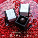 バレンタイン チョコ 黒トリュフのショコラ 1個 （手提げ袋