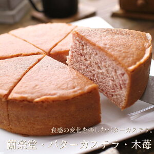 バターケーキ 蘭楽堂 木苺のバターカステラ 18cm カステラ かすてら 広島 スイーツ ギフト プレゼント 焼き菓子 手土産 お菓子 送料無料 のし 出産 結婚 内祝い お祝い お返し お礼 誕生日 ホワイトデー 母の日 産直