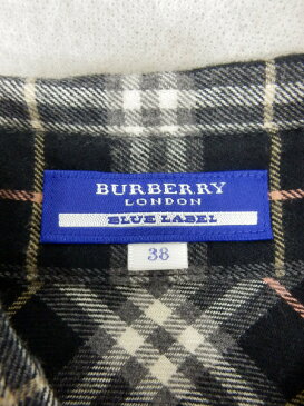 BURBERRY BLUE LABEL 半袖シャツワンピース(38)【中古】[値下]