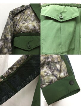 MONCLER　ヨーク切替ダウンジャケット　緑　M【中古】