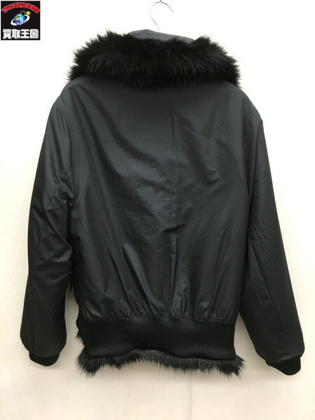 18AW/NIKE Lab×AMBUSH/ナイキラボ×アンブッシュ/Reversible Faux Fur Coat/リバーシブルファージャケット/ブラック/黒/S【中古】