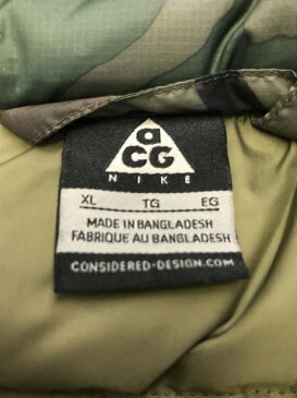 NIKE ACG ナイキ カモ柄ダウンベスト(XL) カーキ【中古】