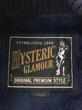 HYSTERIC GLAMOUR 16AW/ウールレザー切替スタジャン 白/紺/0263AB08【中古】[▼]