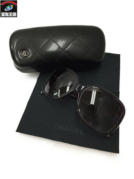 CHANEL シャネル リボンフレーム クリアサングラス　紫【中古】[▼]のサムネイル