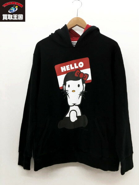 PUNK DRUNKERS PDSxHELLO KITTY あいつキティパーカー BLACK (L)【中古】