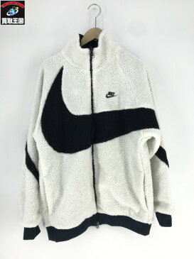 NIKE/19FW/BIG SWOOSH BOA JACKET/サイズL/WHT【中古】