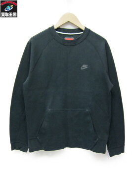 NIKE 15AW TECH FLEECE 1.0/テックフリース1.0 M 黒 カンガルーポケット【中古】