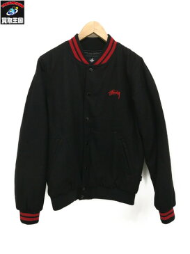 STUSSY ステューシーバックワッペン スタジャン 黒 S【中古】[▼]