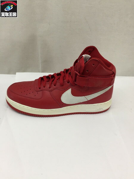 NIKE AIR FORCE 1 HI RETRO QS 耐克 29cm 赤×白 743546-600【中古】[▼]