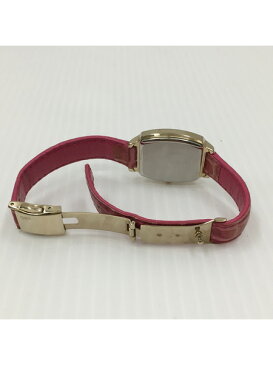 SEIKO セイコー ルキア デイト 電波ソーラー 1B22-0BG0 レザーベルト ピンク【中古】
