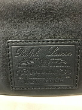 POLO RALPH LAUREN イタリア製2WAYレザートート ネイビー ポロ ラルフ【中古】[▼]