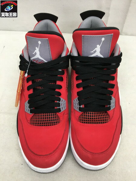 NIKE/AIR JORDAN 4 RETRO/TORO BRAVO/ファイヤーレッド/27.5　ナイキ　エアジョーダン【中古】[▼]