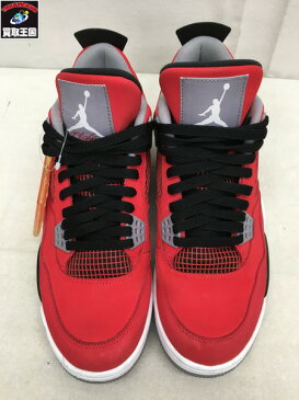 NIKE/AIR JORDAN 4 RETRO/TORO BRAVO/ファイヤーレッド/27.5　ナイキ　エアジョーダン【中古】[▼]