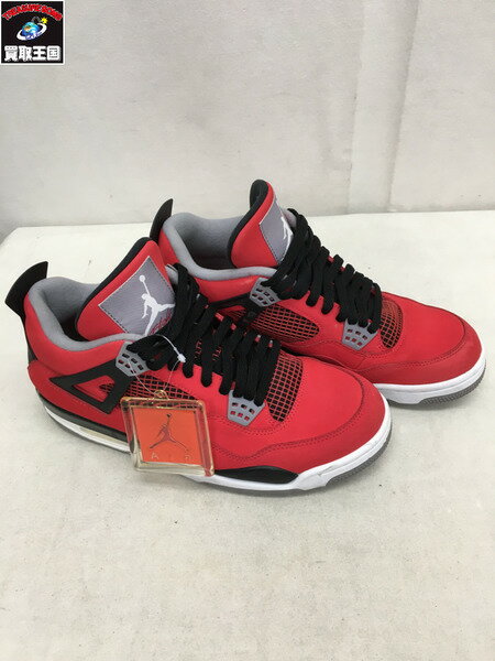 NIKE/AIR JORDAN 4 RETRO/TORO BRAVO/ファイヤーレッド/27.5　ナイキ　エアジョーダン【中古】[▼]