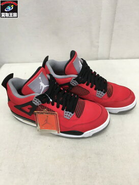 NIKE/AIR JORDAN 4 RETRO/TORO BRAVO/ファイヤーレッド/27.5　ナイキ　エアジョーダン【中古】[▼]